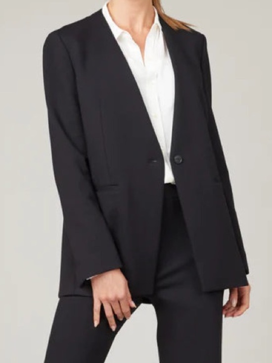SPANX Jackets & Blazers - Spanx The Perfect Collarless Oversize Ponte Knit Fabric Blazer Regular Classic